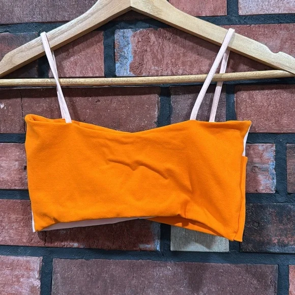 live the process
Orange and Pink Colorblock  bra - Picture 5 of 7
